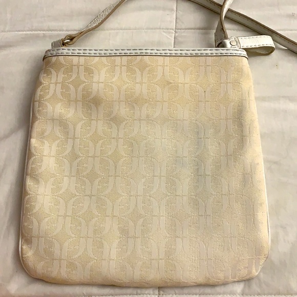 FOSSIL Multicolor Signature Jacquard Canvas & Leather Swing Bag Crossbody - Picture 2 of 5